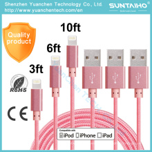 Cable de carga rápida del USB de los datos de la sincronización del precio de fábrica para iPhone6